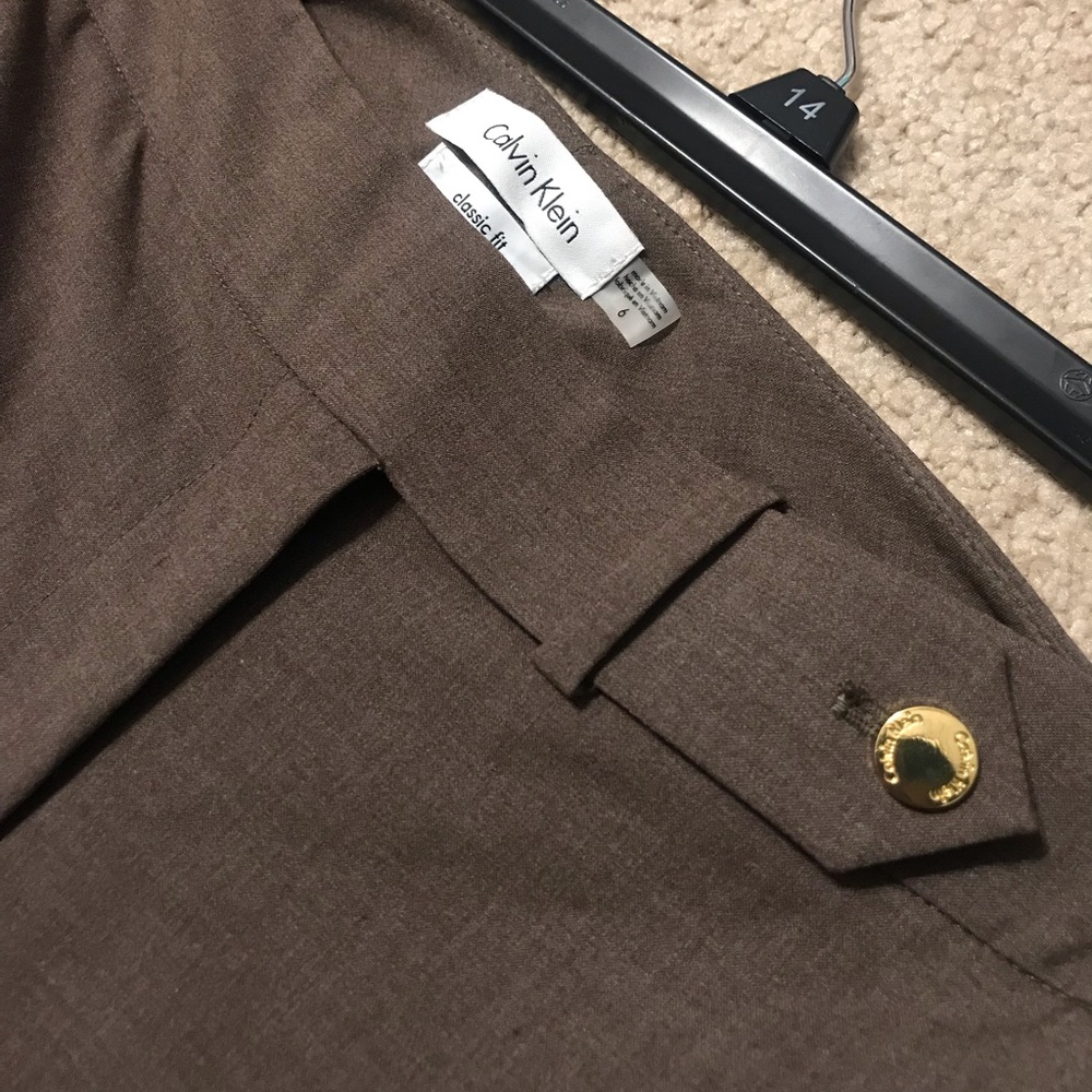 Calvin Klein Brown Dress Pants